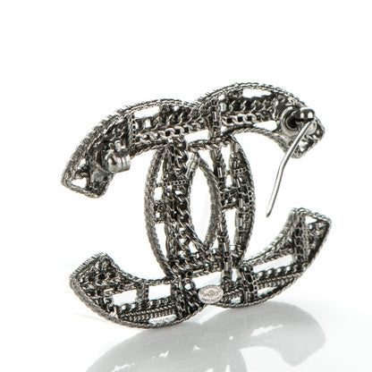 Chanel Ruthenium Chain CC Brooch 3 of 4