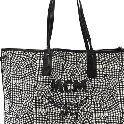MCM Visetos Large Liz Reversible Shopper Tote Black 16 of 17