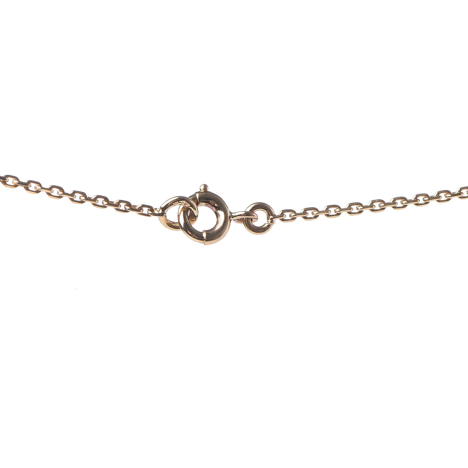 Van Cleef & Arpels 18K Yellow Gold Diamond Vintage Alhambra Pendant Necklace 5 of 9