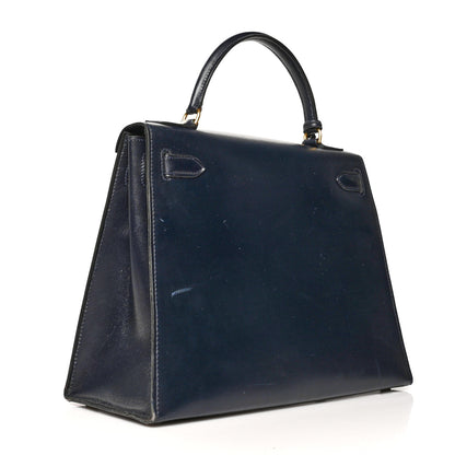 Hermes Box Kelly Sellier 28 Bleu Marine 2 of 13