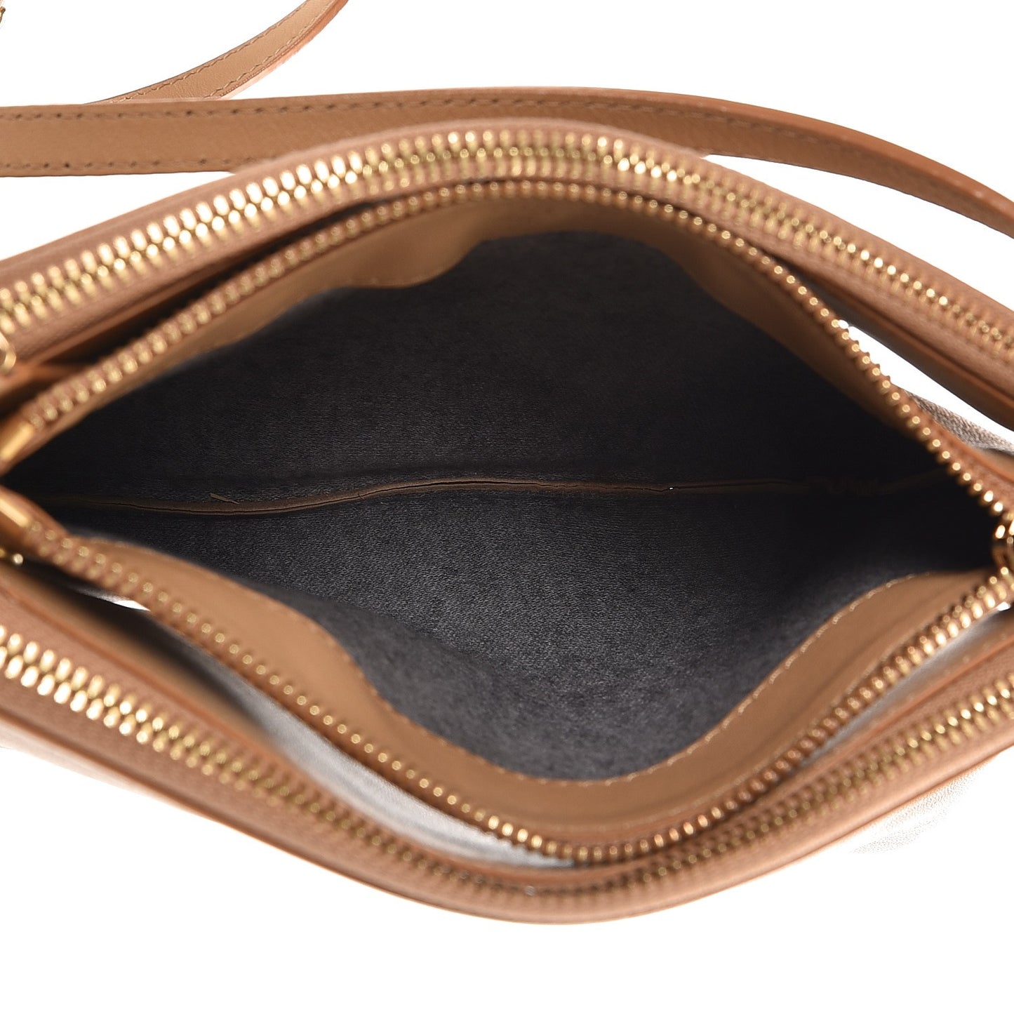 Lambskin Small Trio Crossbody Bag Beige