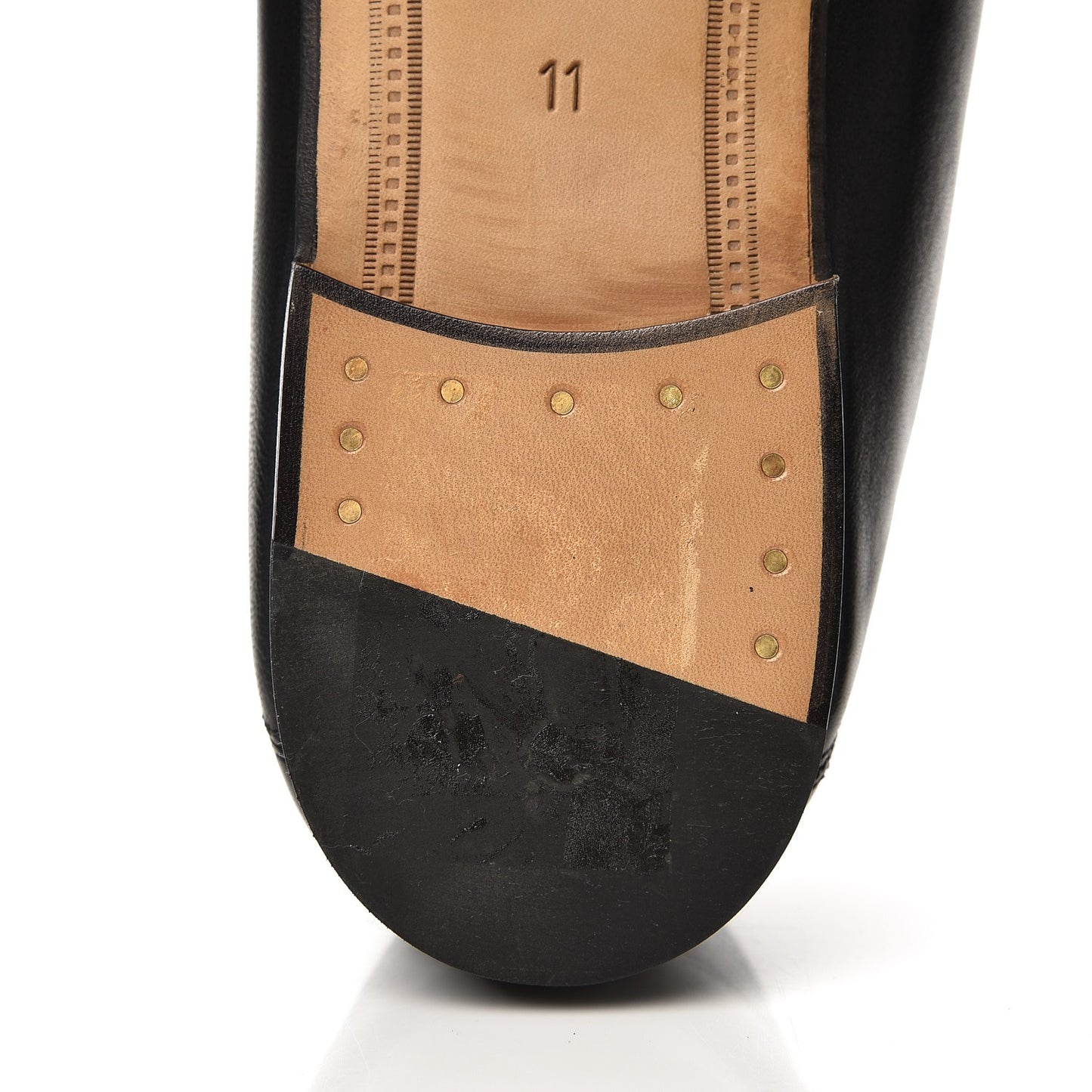 Lambskin Wolf Embroidered Mens Brixton Horsebit Loafers 11 Black