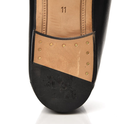 Gucci Lambskin Wolf Embroidered Mens Brixton Horsebit Loafers 11 Black 10 of 12