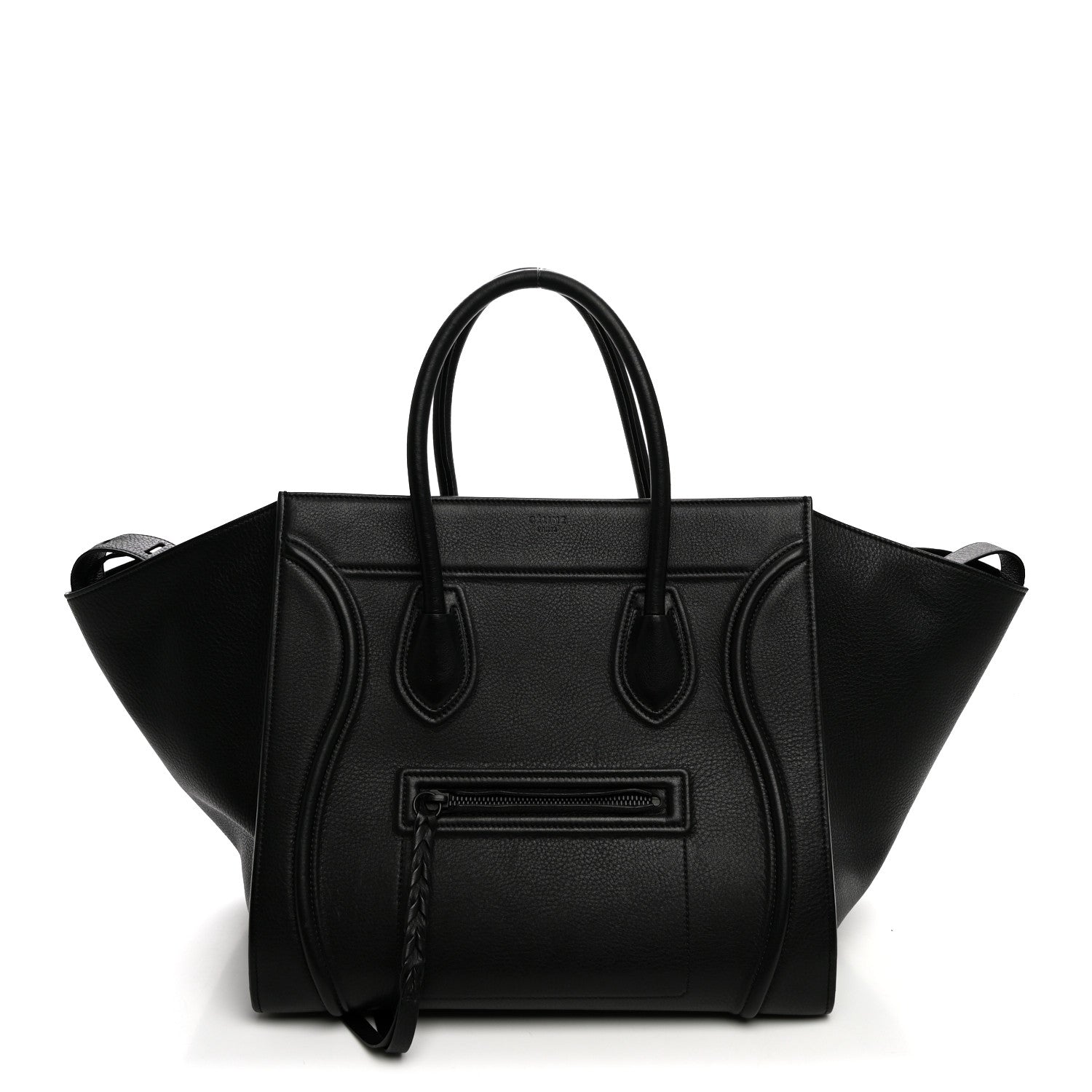 Celine Supple Calfskin Medium Phantom Luggage Black 3 of 11