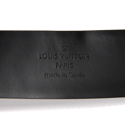 Louis Vuitton Glazed Leather LV Anagramme 30mm Belt 85 34 Black 4 of 8