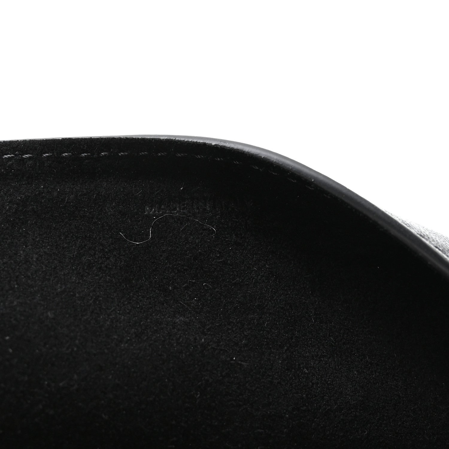 Celine Shiny Lambskin Soft Triomphe Half Moon Bag Black 7 of 10