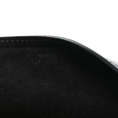 Celine Shiny Lambskin Soft Triomphe Half Moon Bag Black 7 of 10