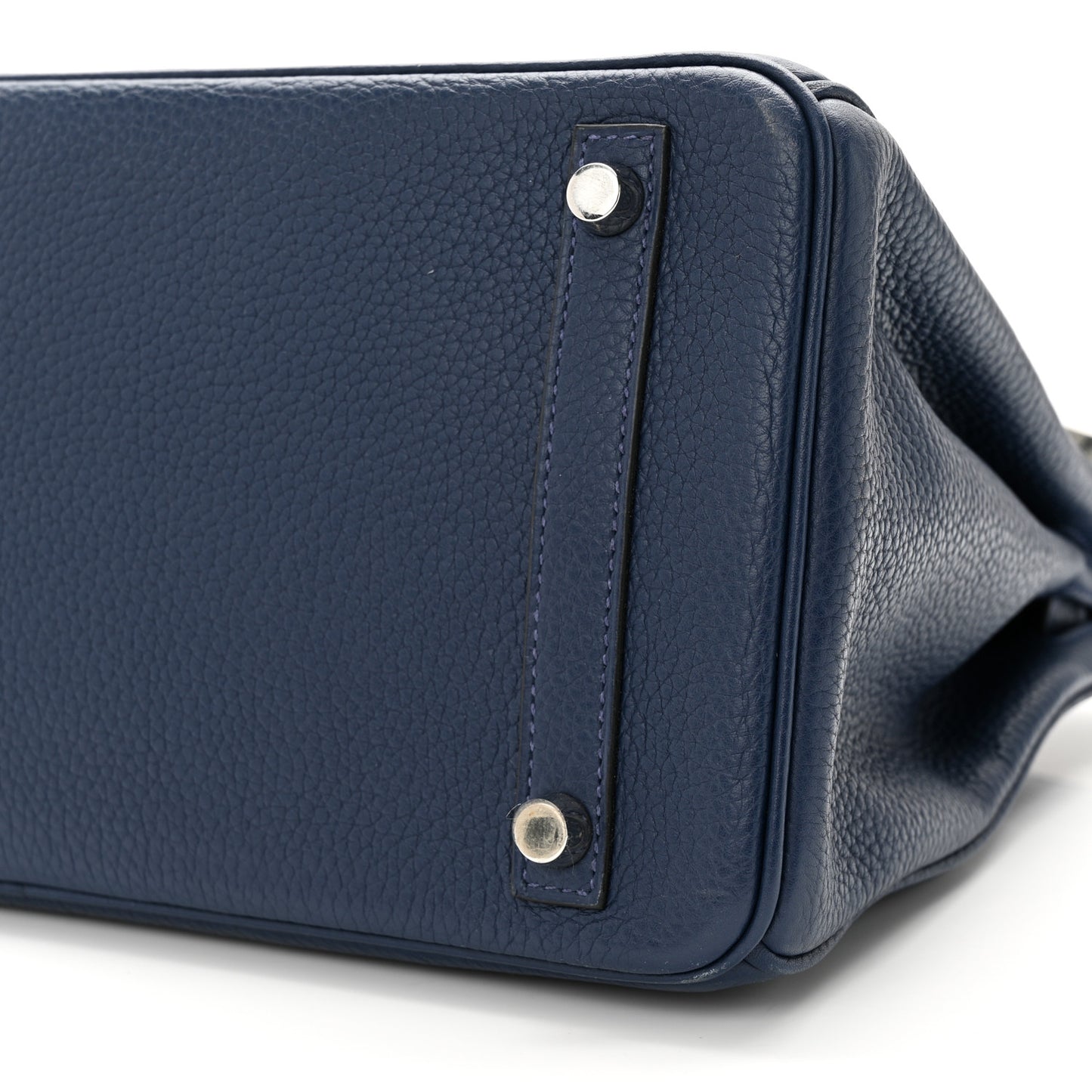 Taurillon Clemence Birkin 30 Bleu Saphir