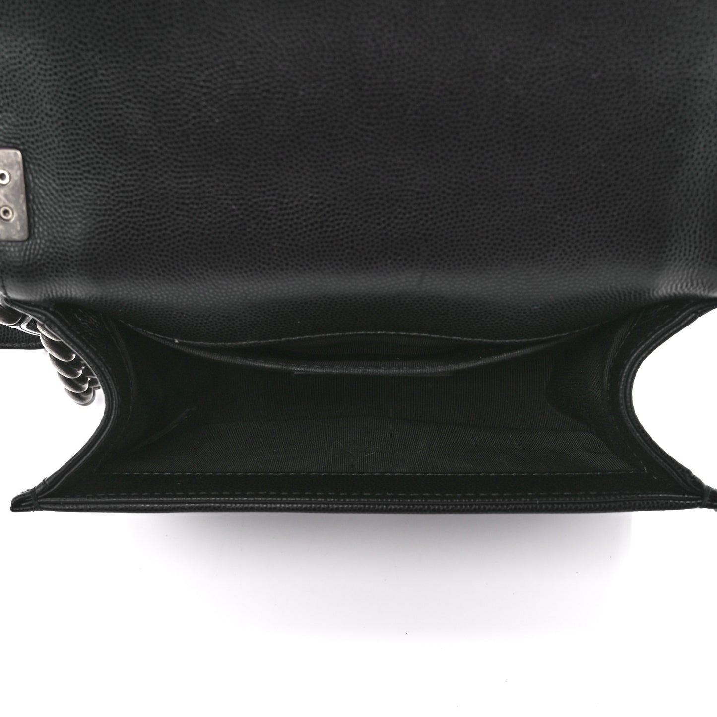 Caviar Quilted Small Boy Flap Black