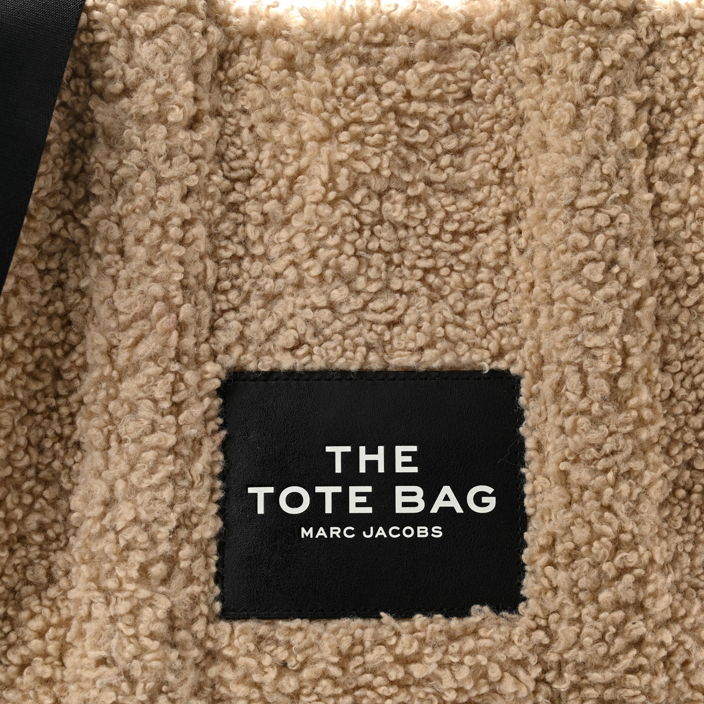 Polyester Cotton Medium The Teddy Traveler Tote Bag Beige