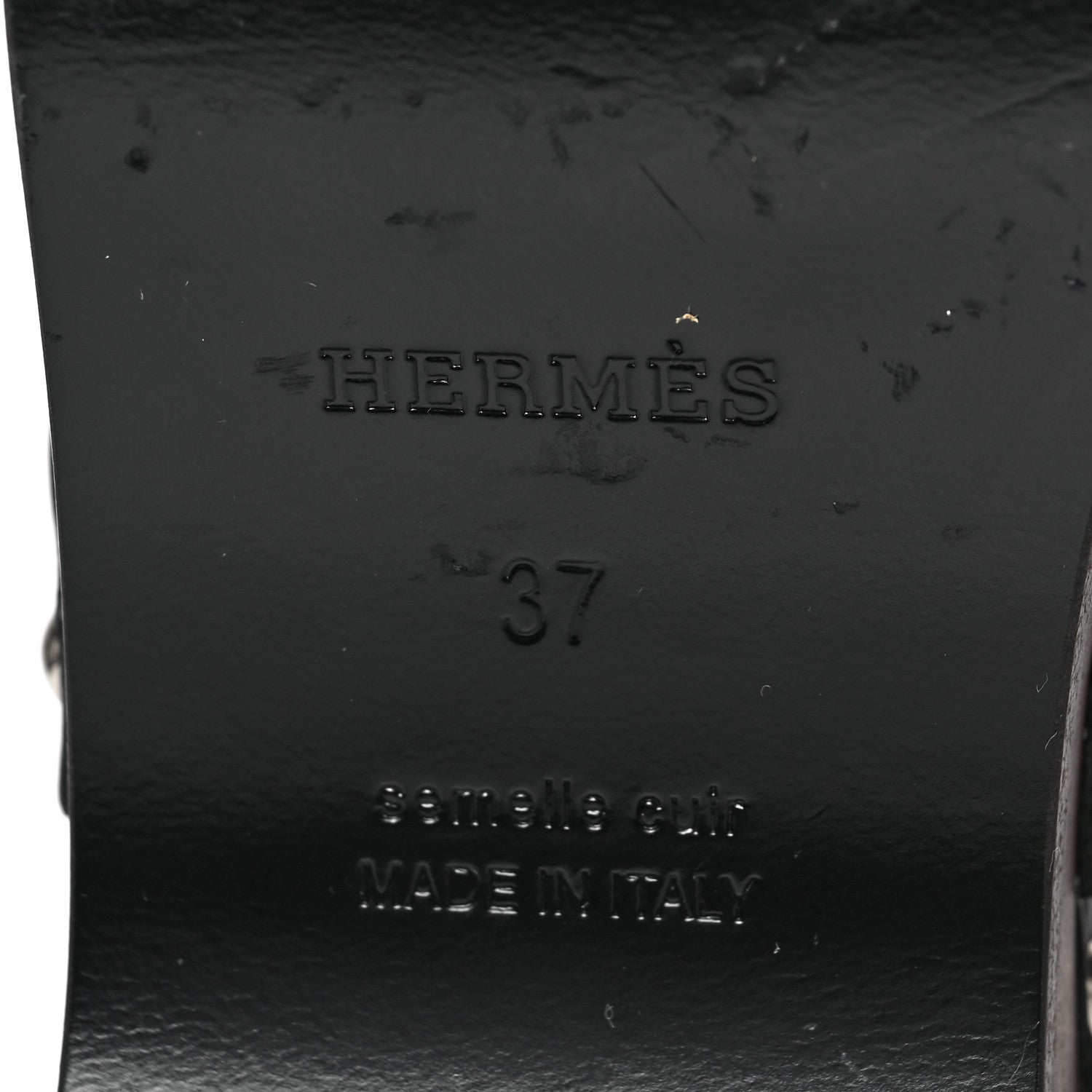 Hermes Calfskin Carlotta Mules 37 Black 6 of 8