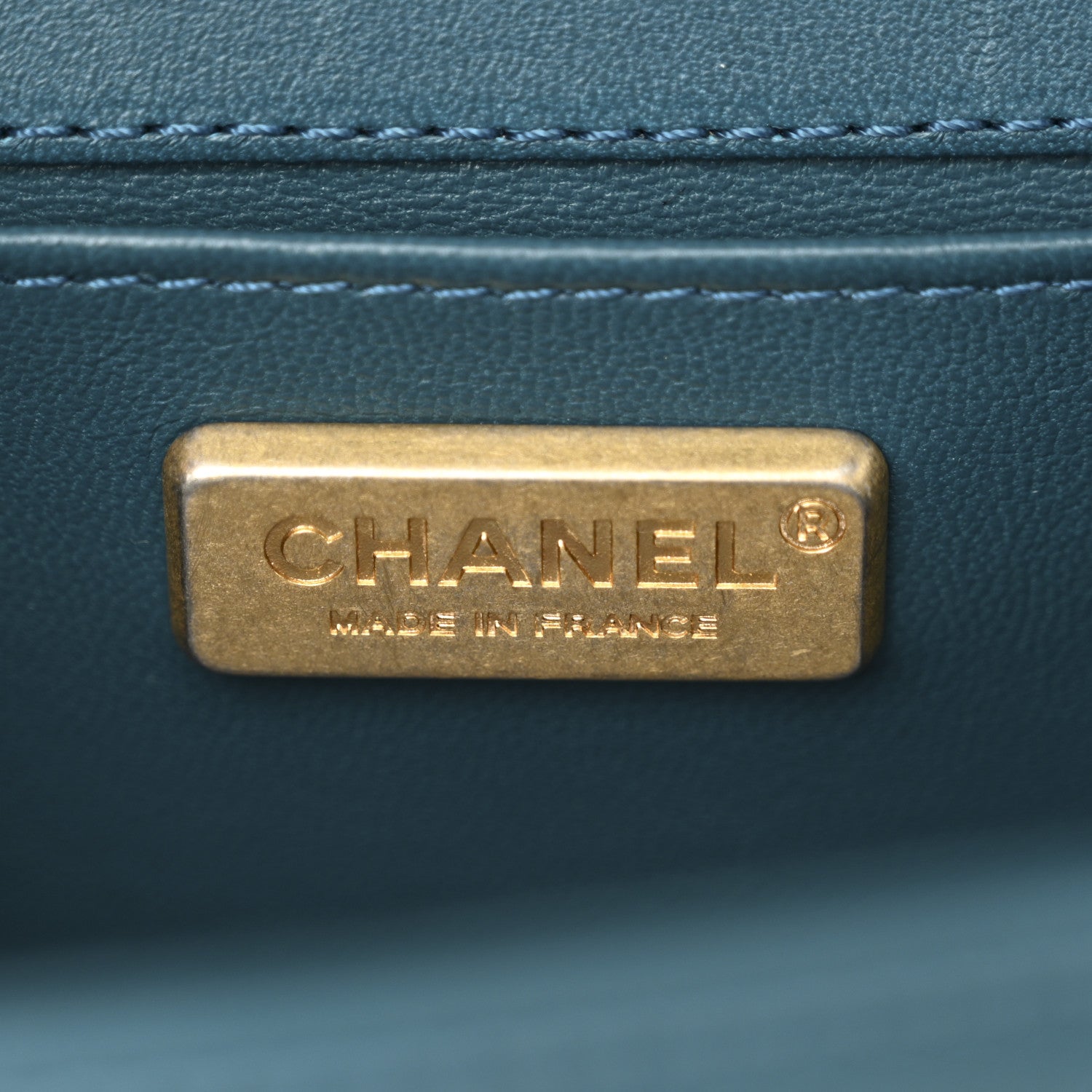 Chanel Orylag Rabbit Fur Calfskin Small Boy Flap Turquoise 6 of 10