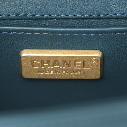 Chanel Orylag Rabbit Fur Calfskin Small Boy Flap Turquoise 6 of 10