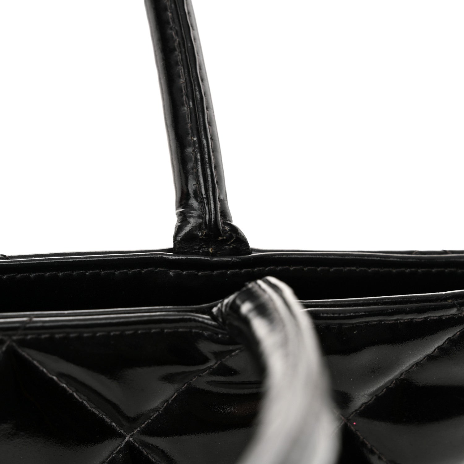 Chanel Patent Medallion Tote Black 13 of 15