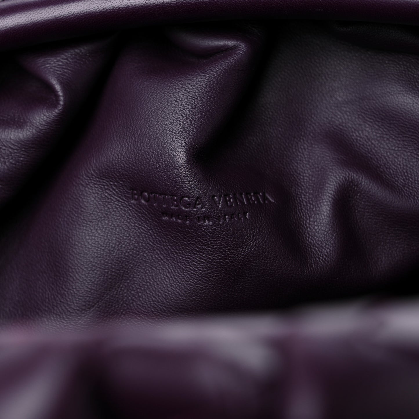 Nappa Maxi Intrecciato The Pouch Oversized Clutch Grape