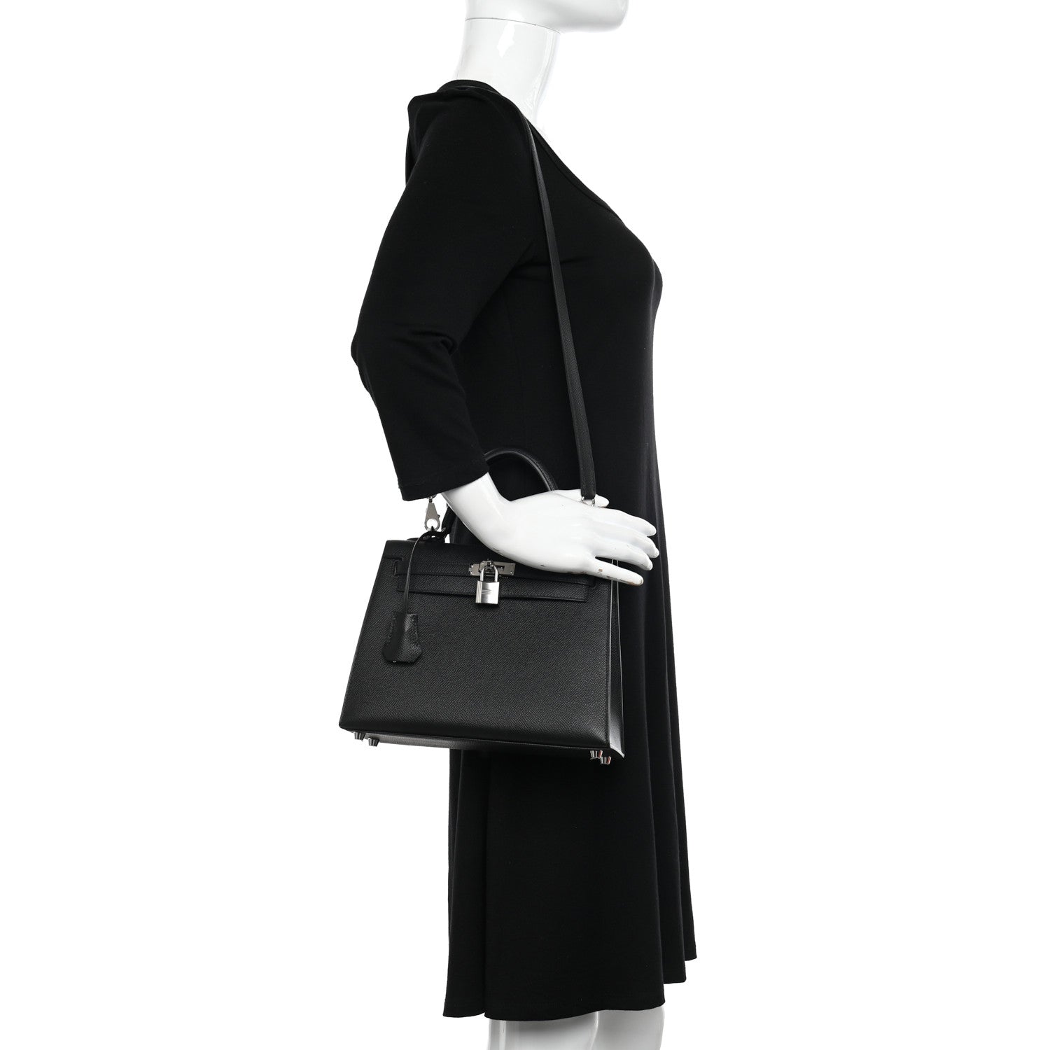 Hermes Epsom Kelly Sellier 25 Black 2 of 13