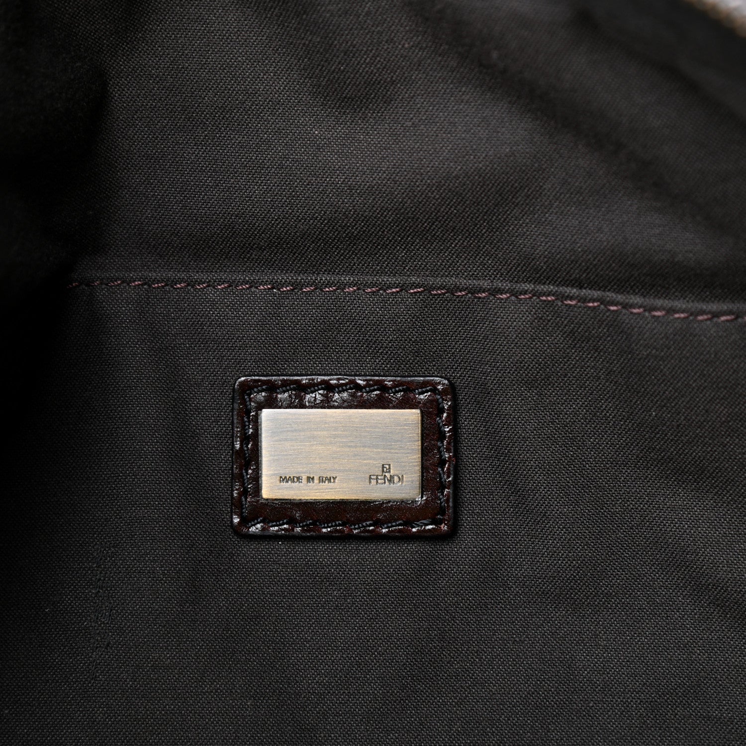 Fendi Zucca Pocket Shoulder Bag Tobacco 6 of 11