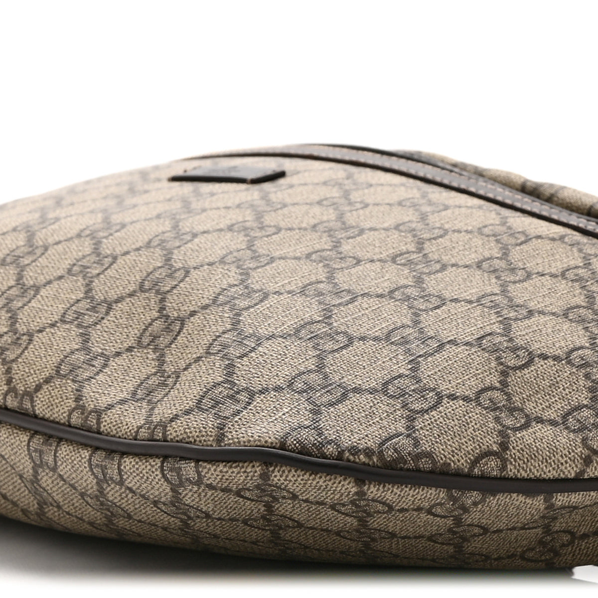 GG Supreme Monogram Belt Bag Dark Brown