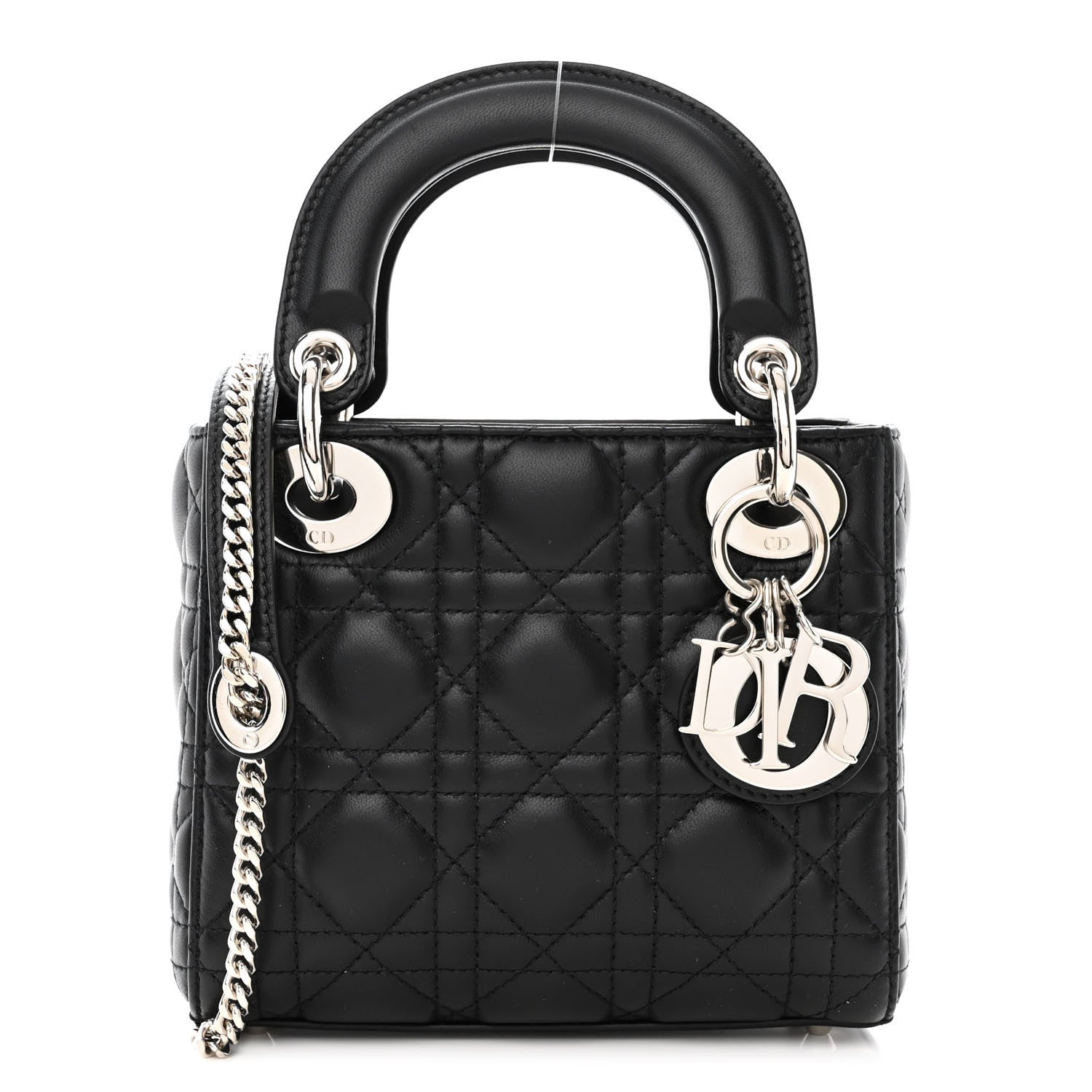 Christian Dior Lambskin Cannage Mini Lady Dior Black 1 of 12