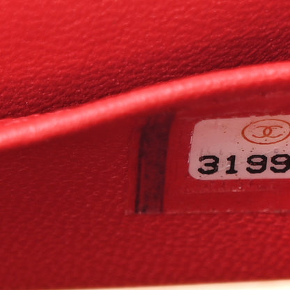 Chanel Lambskin Quilted Small Box With Chain Red 8 of 11