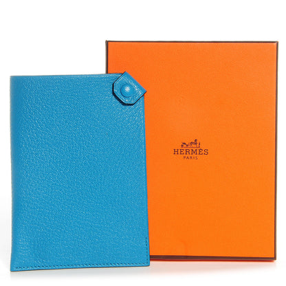 Hermes Chevre Mysore Tarmac PM Passport Holder Turquoise 5 of 8