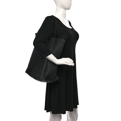 Saint Laurent Grained Calfskin Patti Tote Black 2 of 8