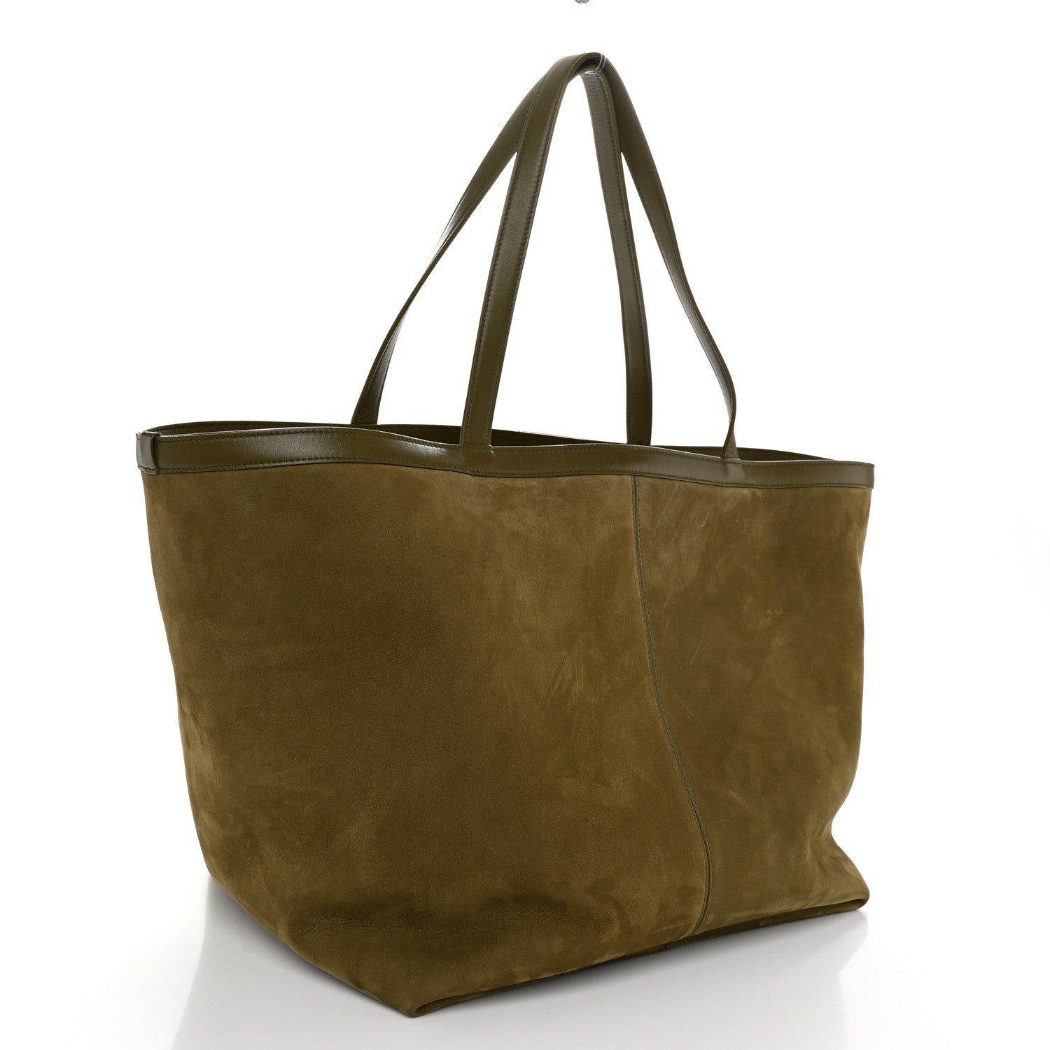 Bottega Veneta Suede Nappa Intrecciato Large Flip Flap Tote Mud 2 of 10