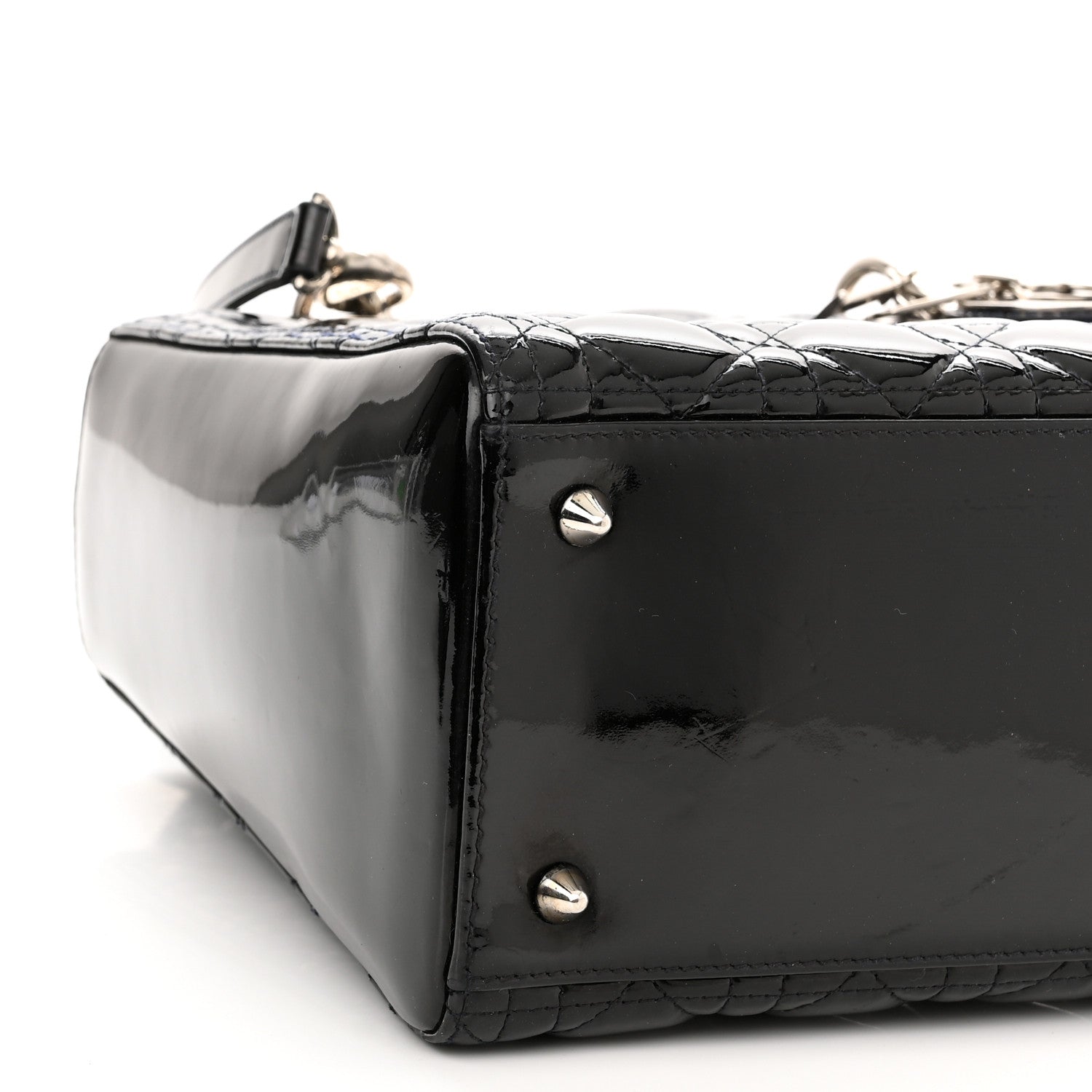 Christian Dior Patent Cannage Medium Lady Dior Black 8 of 9