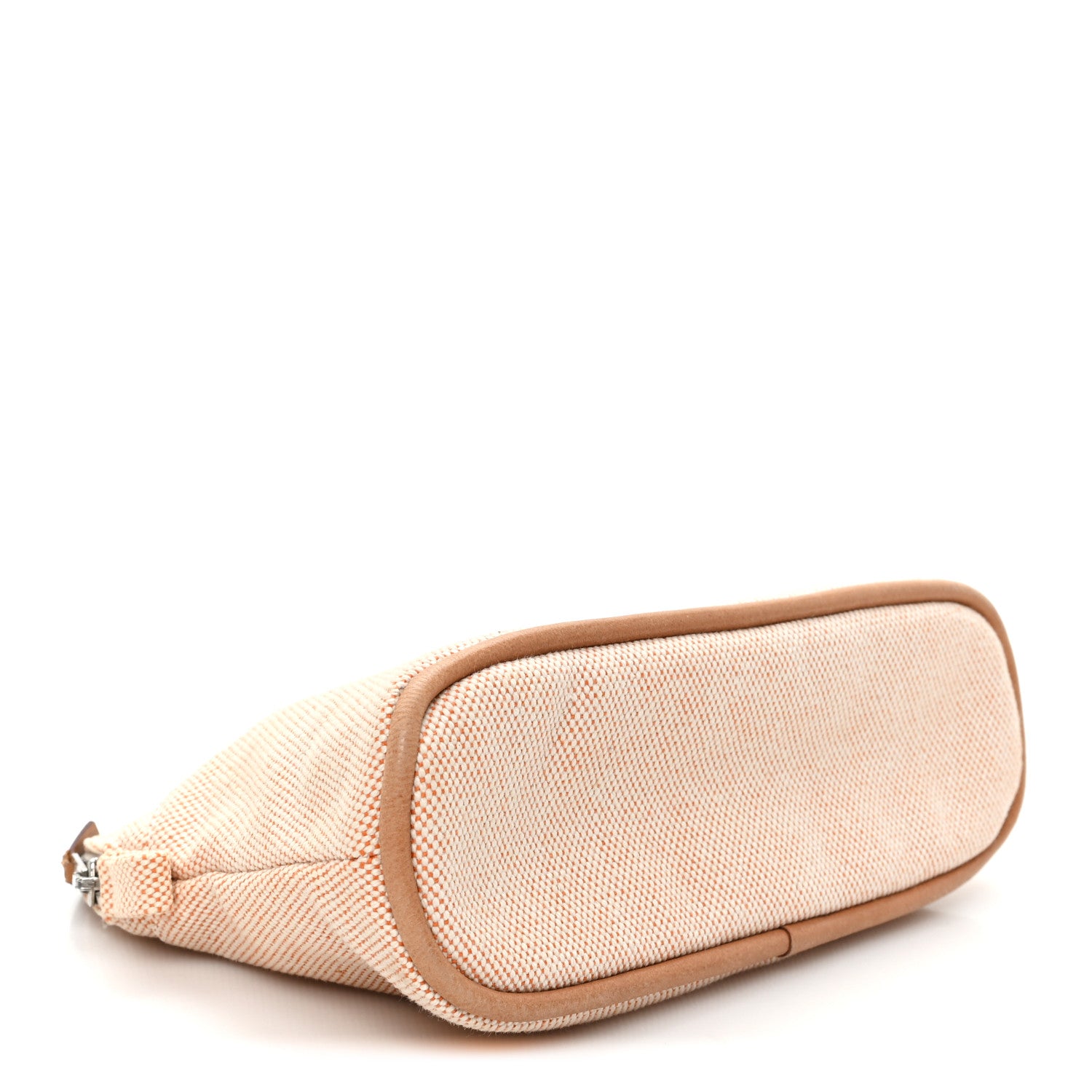 Hermes Cotton Canvas Mini Bolide Travel Cosmetic Pouch Orange 4 of 7