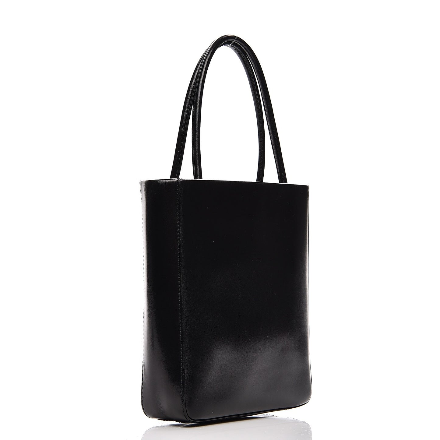 Vitello Box Mini Logo Bag Black