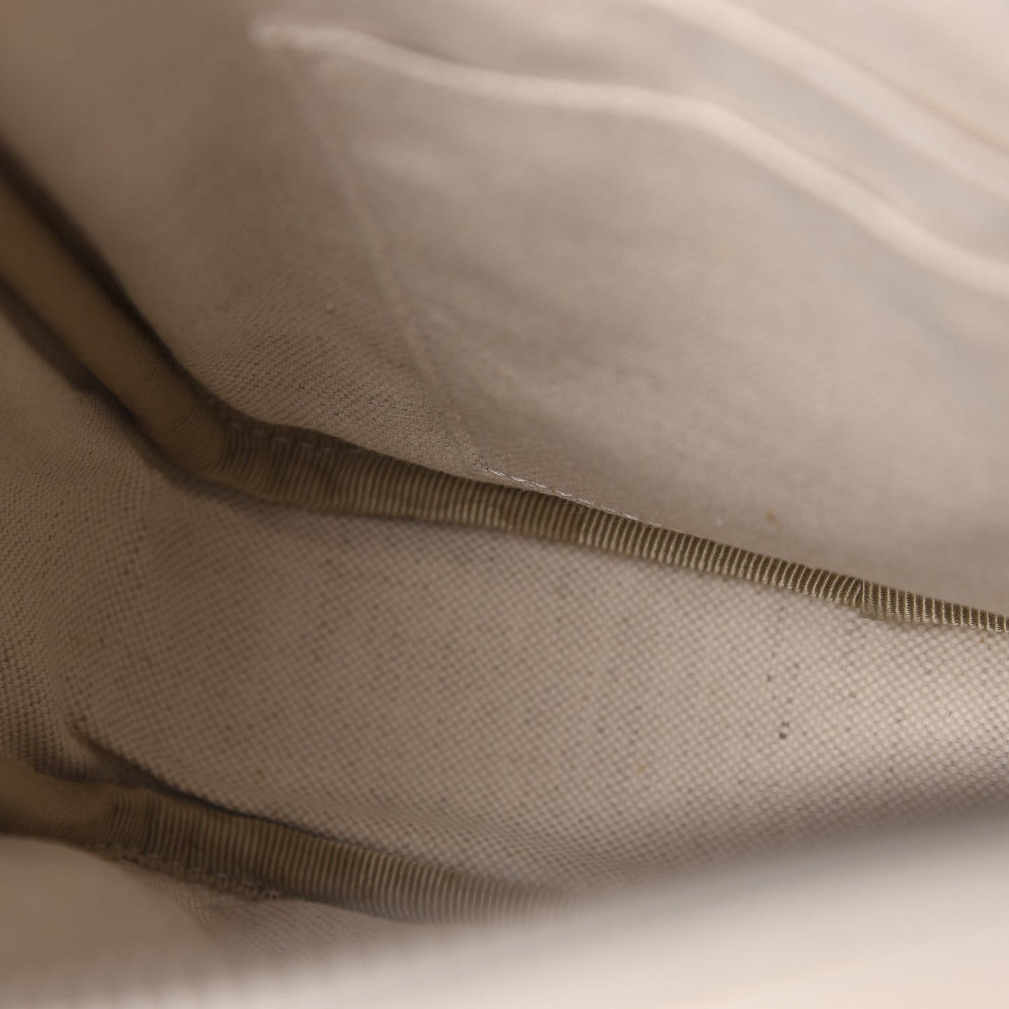 Grained Calfskin Logo Messenger Bag White