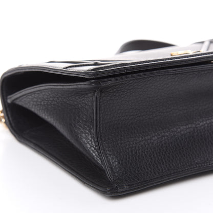 Christian Dior Grained Calfskin Medium Diorama Flap Bag Black 7 of 12