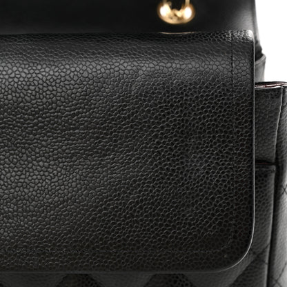Chanel Caviar Quilted Maxi Double Flap Black 16 of 22