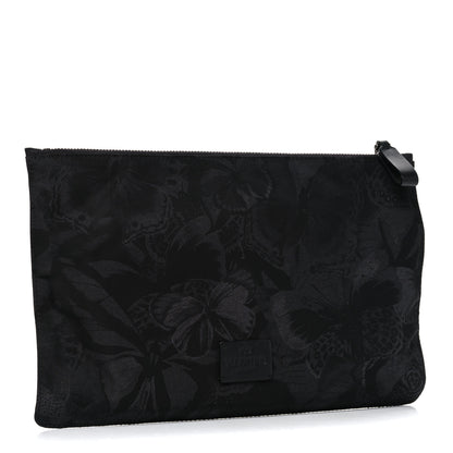 Valentino Garavani Nylon Camubutterfly Rockstud Zip Pouch Black 3 of 12