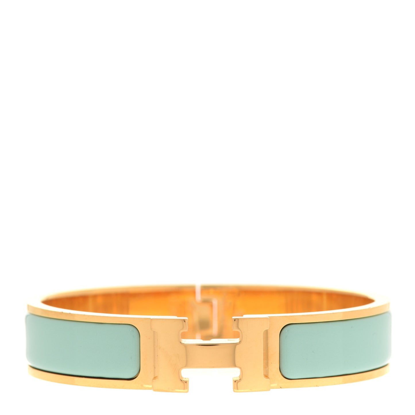 Enamel Narrow Clic Clac H Bracelet PM Lagon