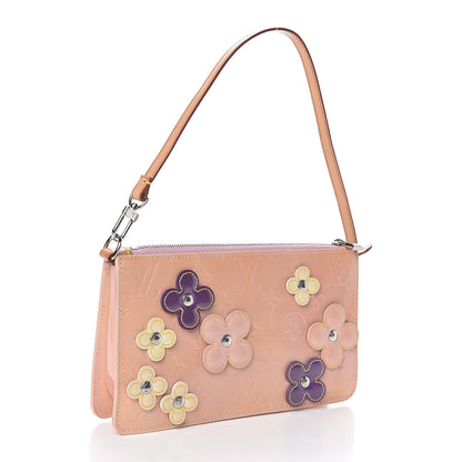 Louis Vuitton Vernis Lexington Fleurs Pochette Pink 3 of 11