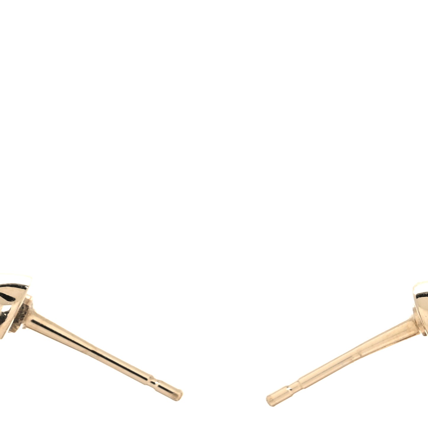 Metal Large CC Earrings Light Gold