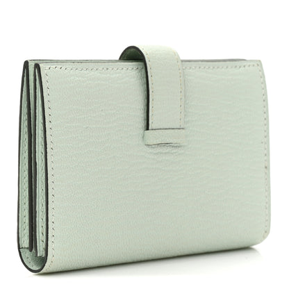 Hermes Chevre Mysore Bearn Card Holder Wallet Vert Peppermint 3 of 7