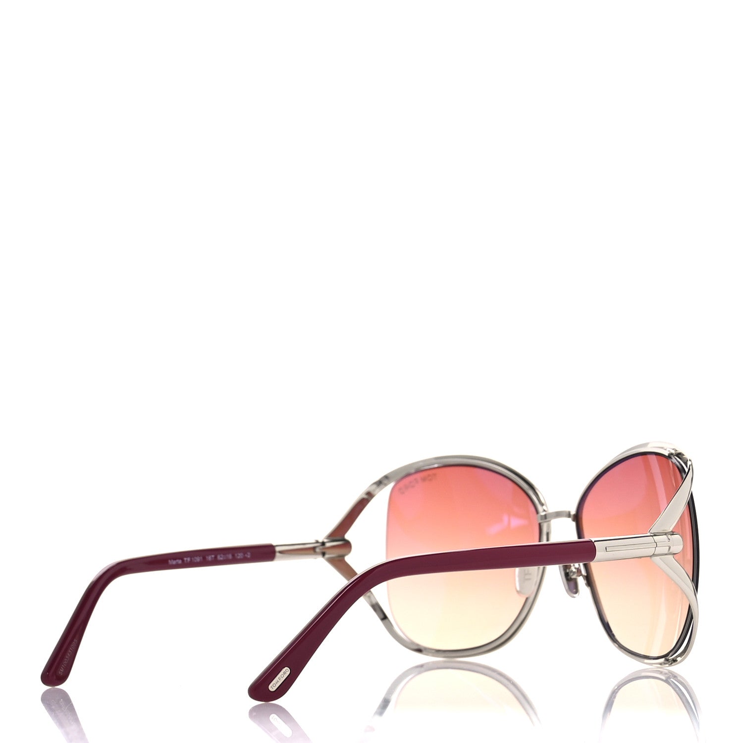Tom Ford Metal Marta Sunglasses TF1091 Fuchsia 4 of 8