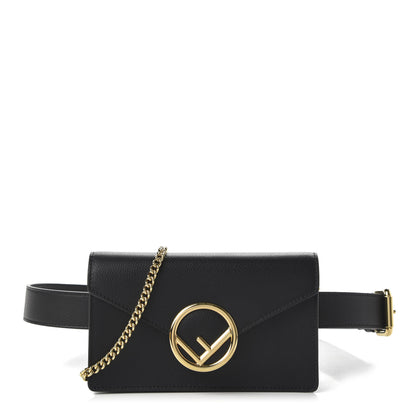 Fendi Vitello Cruise F is Fendi Envelope Belt Bag Black 1 of 11
