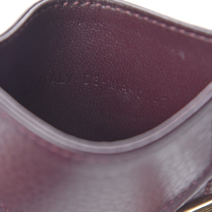 Christian Dior Grained Calfskin Cannage Diorama Card Holder Burgundy 6 of 8