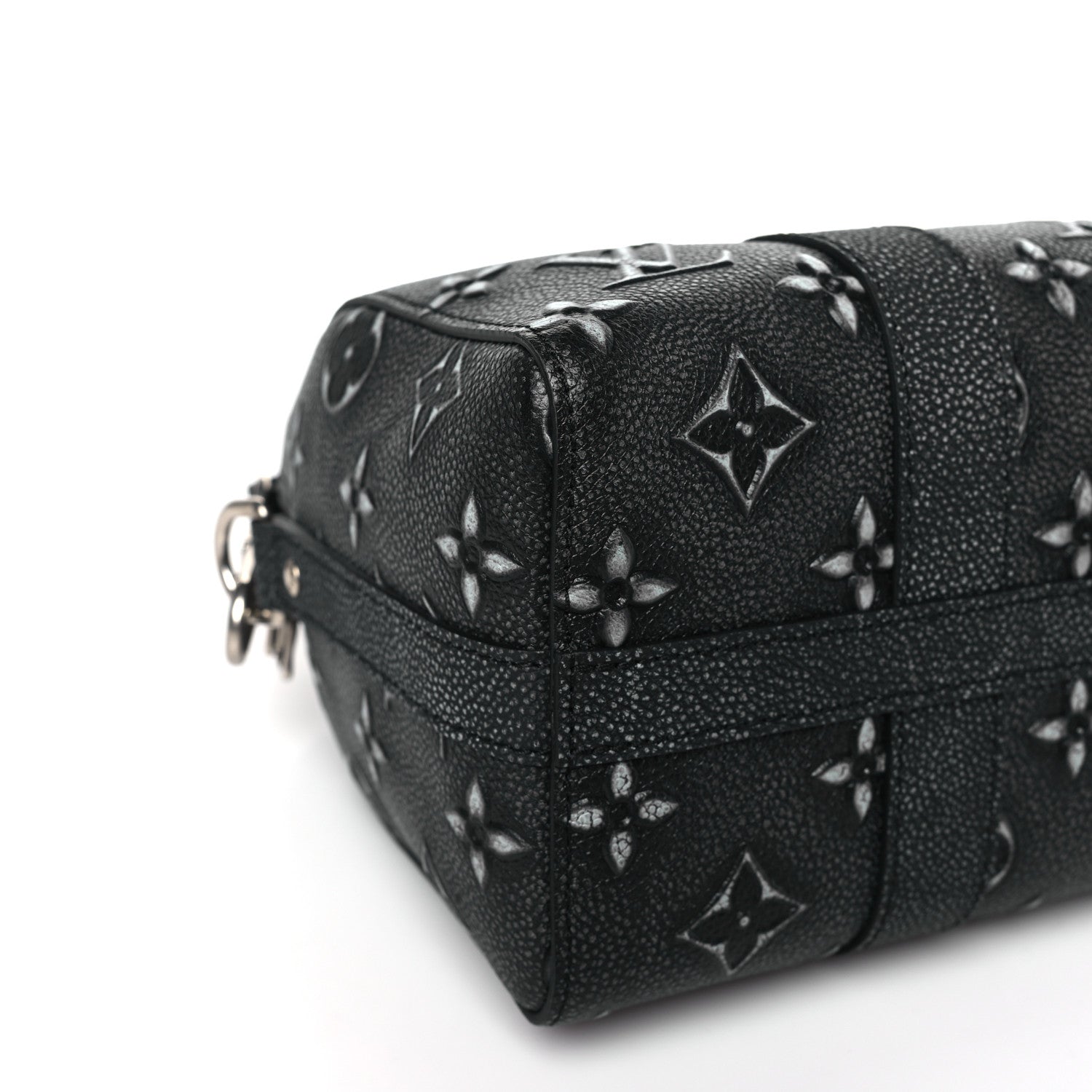 Louis Vuitton Cowhide Faded Monogram City Keepall Charcoal 7 of 8
