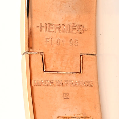 Hermes Enamel Narrow Clic Clac H Bracelet GM Bois De Rose 5 of 6