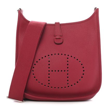 Hermes Taurillon Clemence Evelyne III PM Rubis 1 of 8
