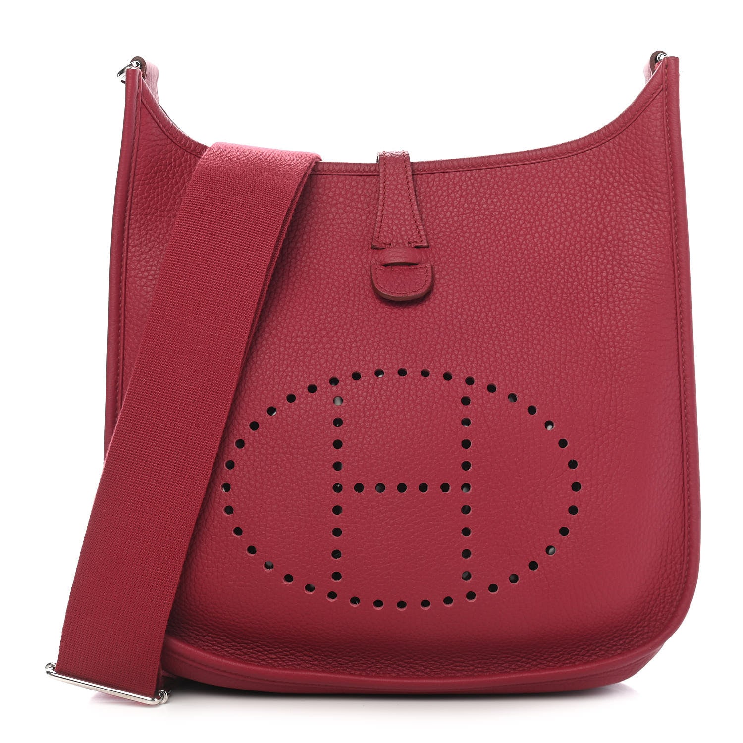 Hermes Taurillon Clemence Evelyne III PM Rubis 1 of 8