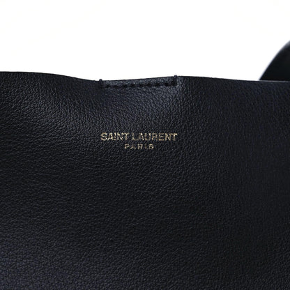 Saint Laurent Calfskin Large Shopping Tote Black 15 of 16