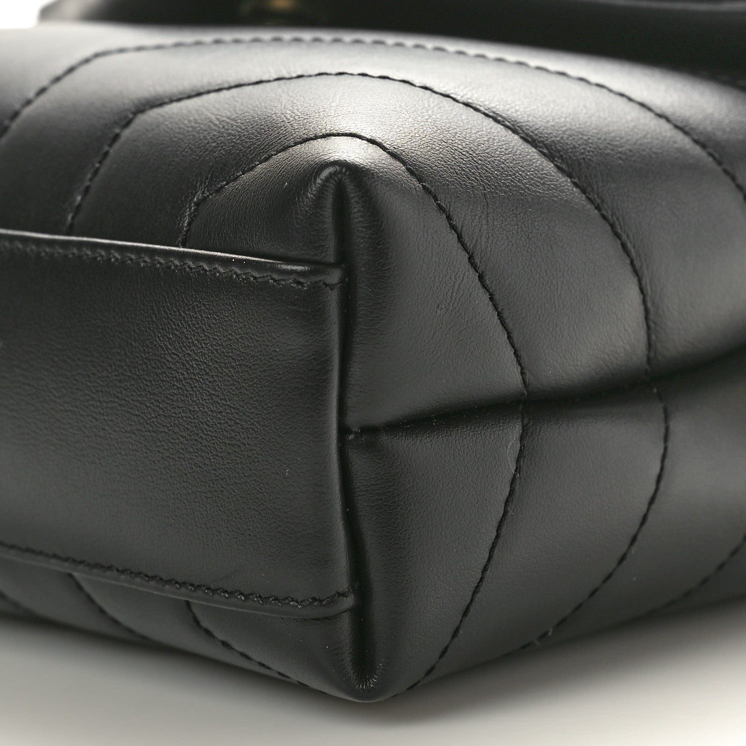 Saint Laurent Calfskin Y Quilted Monogram Toy Loulou Crossbody Bag Black 11 of 11