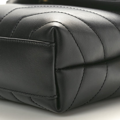 Saint Laurent Calfskin Y Quilted Monogram Toy Loulou Crossbody Bag Black 11 of 11