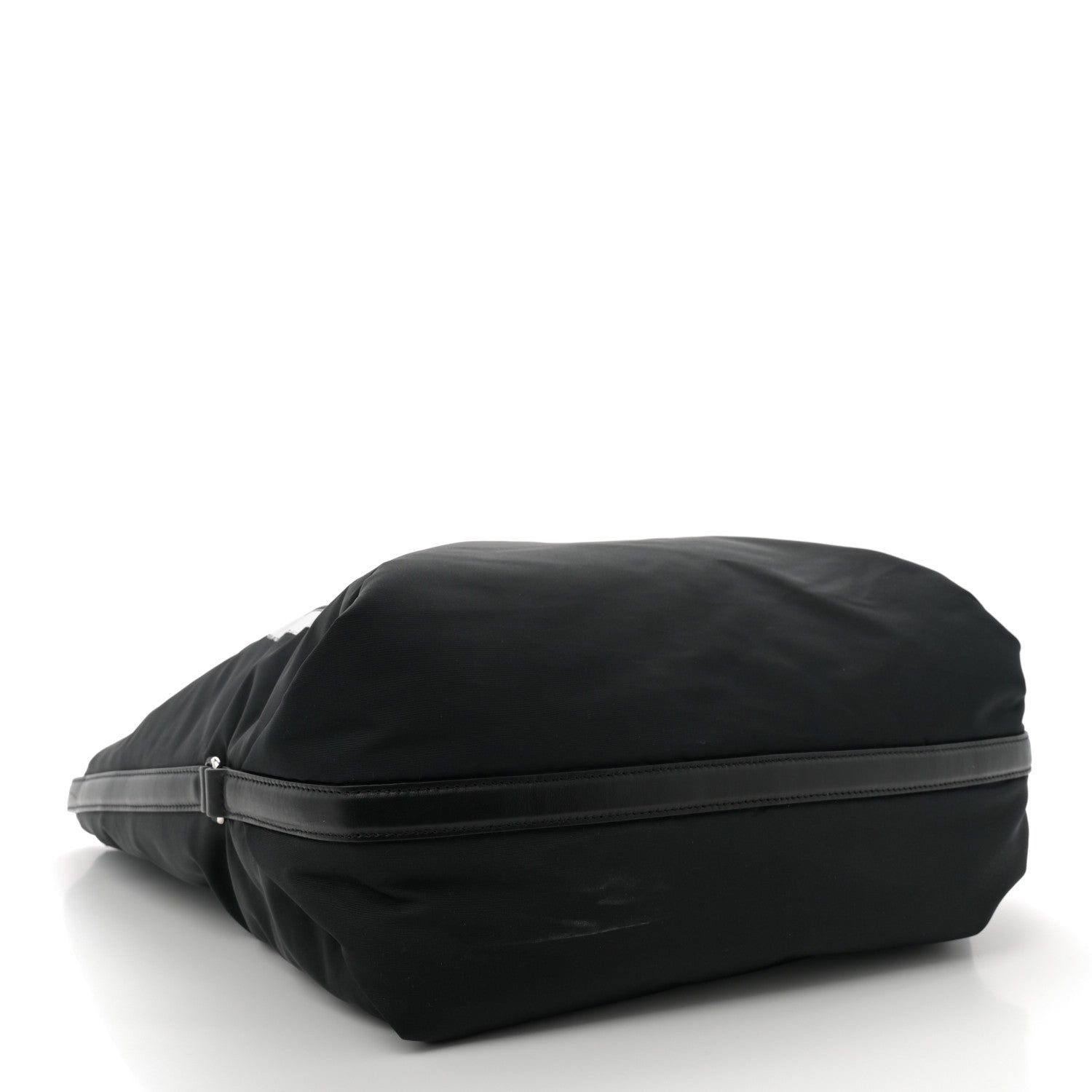 Alexander McQueen Nylon Graffiti Logo The Bundle Tote Black White 4 of 10