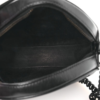 Saint Laurent Calfskin Matelasse Chevron Round Vinyle Camera Bag Black 5 of 13